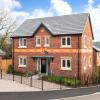 An external shot of the Bowyer showhome which has opened at Bellway's Llantwit Fardre development 