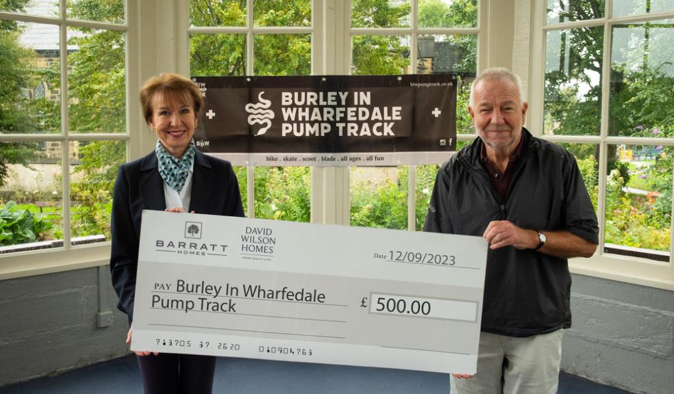 David Wilson Homes donates to Burley in Wharfedale Pump Track David Wilson Homes donates to Burley in Wharfedale Pump Track