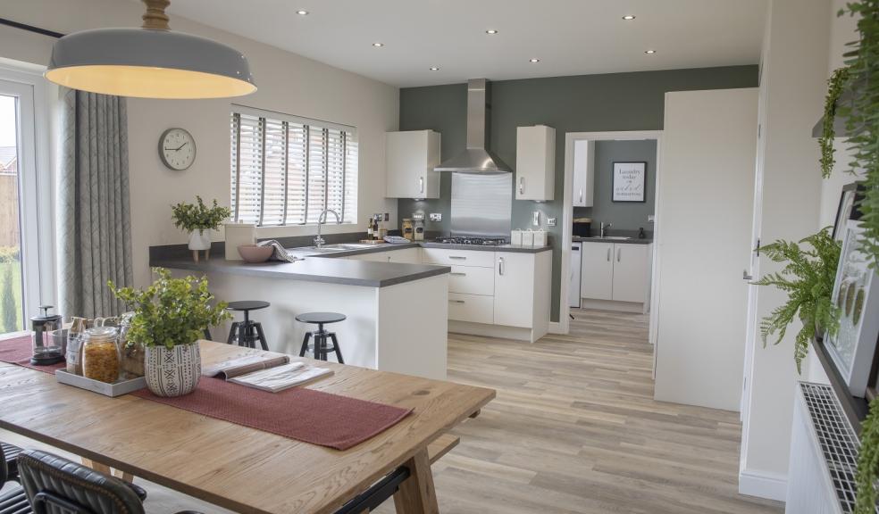 An example of the kitchen in the Hartford from Anwyl Homes – the perfect setting for a festive family feast