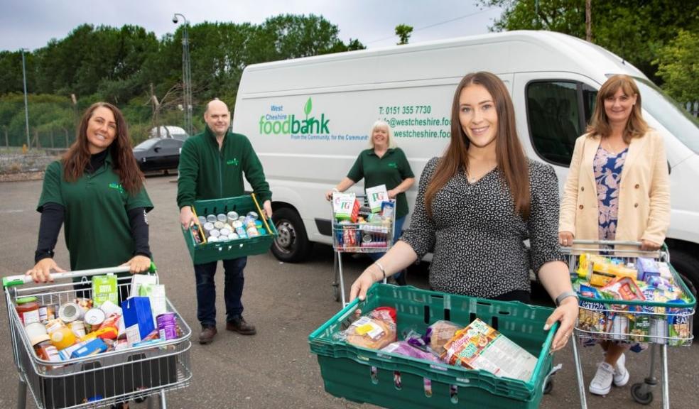 Anwyl sales manager Sophie Jones with (LR) West Cheshire food bank volunteers Lydia Jan Barry and operations coordinator Lindsay Burghall Anwyl sales manager Sophie Jones with (LR) West Cheshire food bank volunteers Lydia Jan Barry and operations coordinator Lindsay Burghall