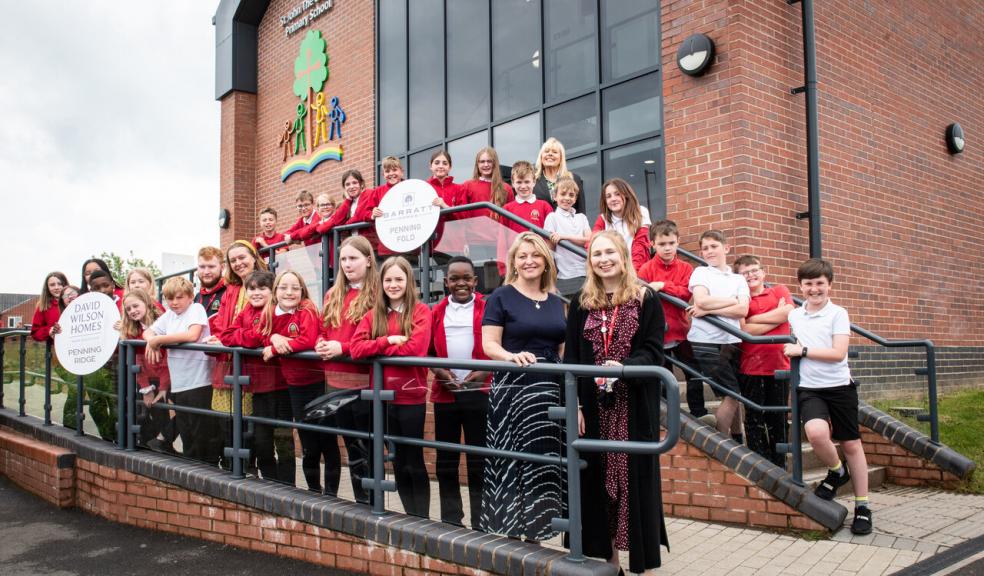 Pictured: Penistone St John’s Primary School Were Tasked With Producing Site Names For The 5 Star Homebuilder Pictured: Penistone St John’s Primary School Were Tasked With Producing Site Names For The 5 Star Homebuilder