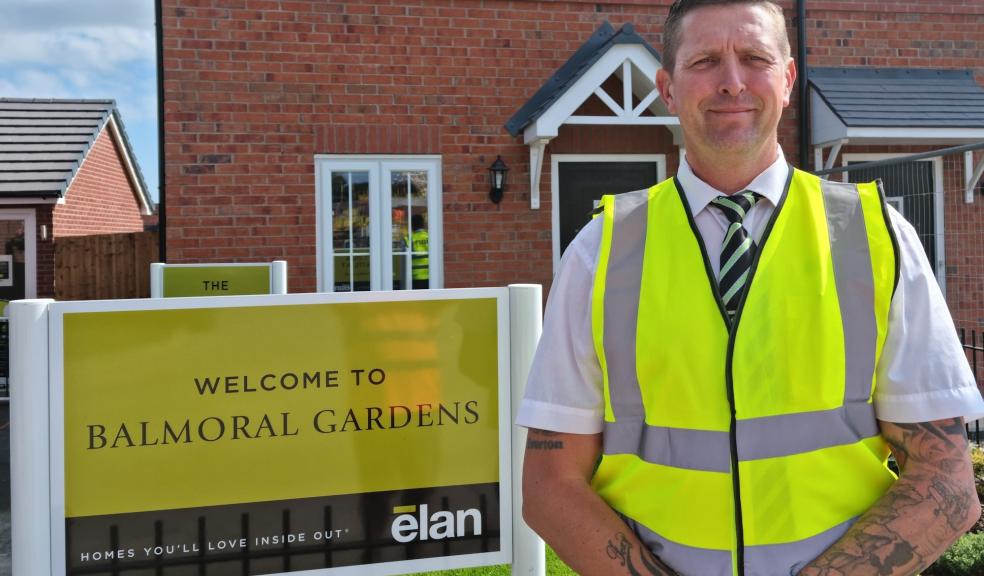 Pride in the Jon “Quality” Award winning Elan Homes site manager Dave Roberts at Balmoral Gardens, Southport.