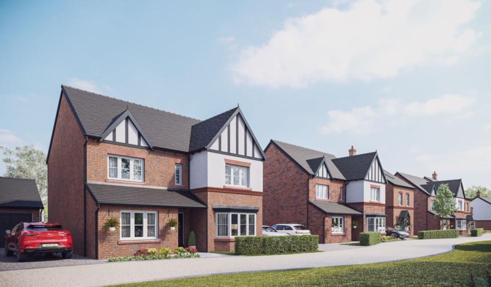 A CGI of the Woodhall one of the new homes in Poynton from Elan Homes at Hazelfields.