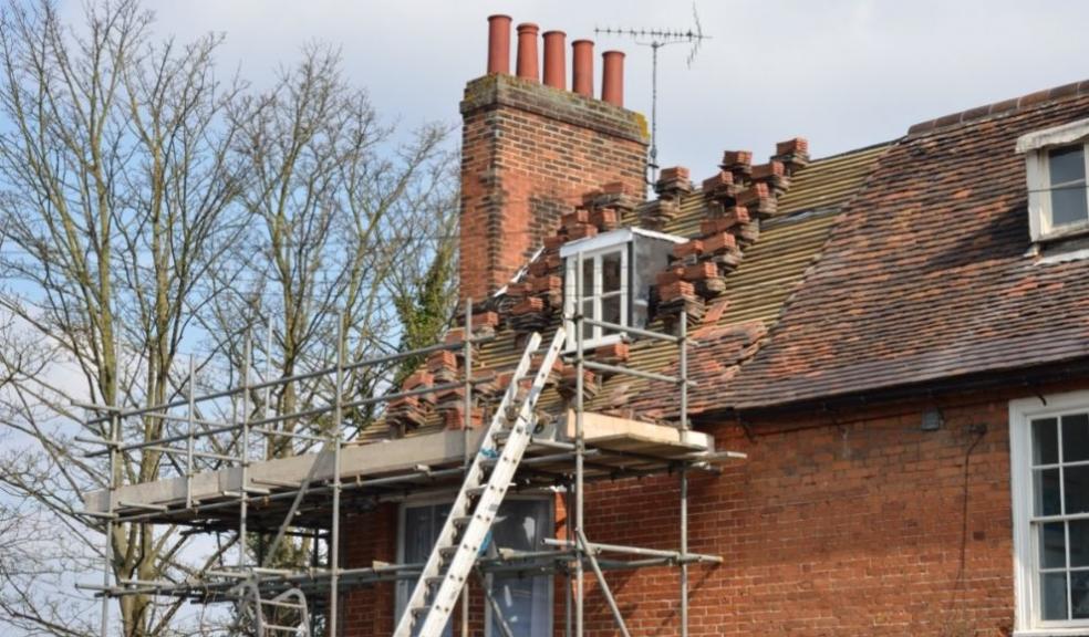 House Roof awaiting repair