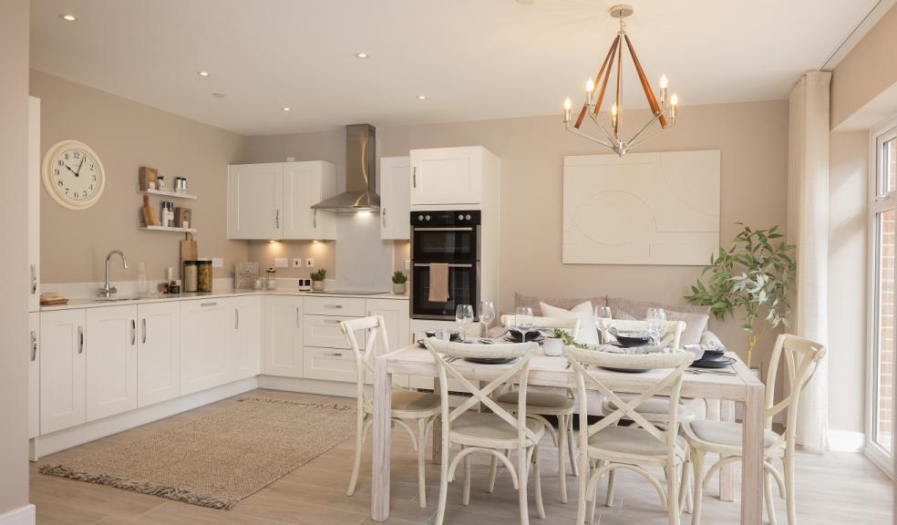 The open plan dining kitchen