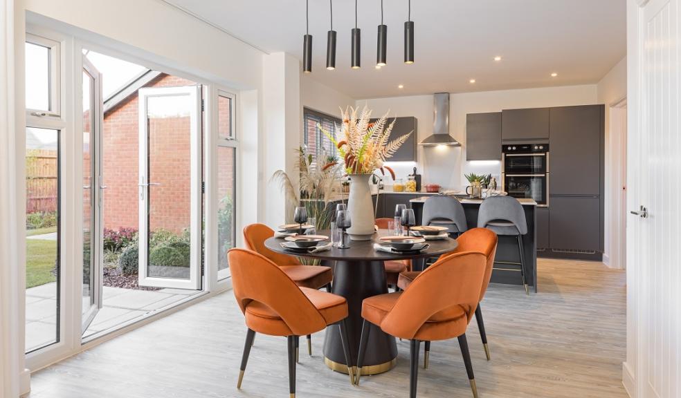 The open plan dining kitchen