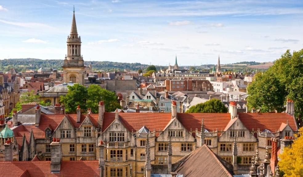 Rooftop view of Oxford, England