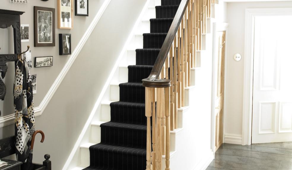 Black stairs and hallway trend