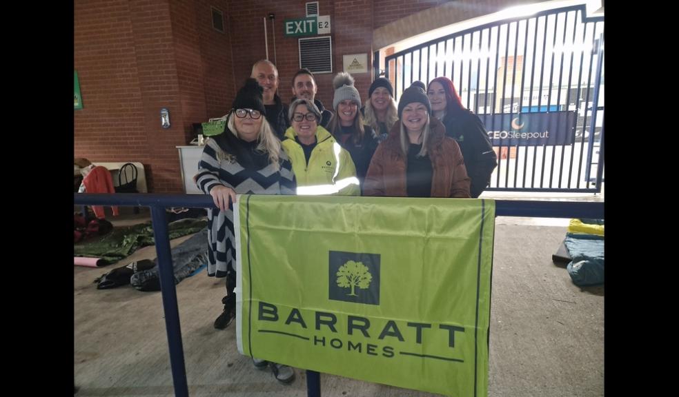 Barratt Developments Yorkshire West completed the CEO Sleepout at Elland Road in Leeds Barratt Developments Yorkshire West completed the CEO Sleepout at Elland Road in Leeds