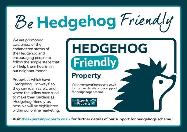 Be Hedgehog Friendly