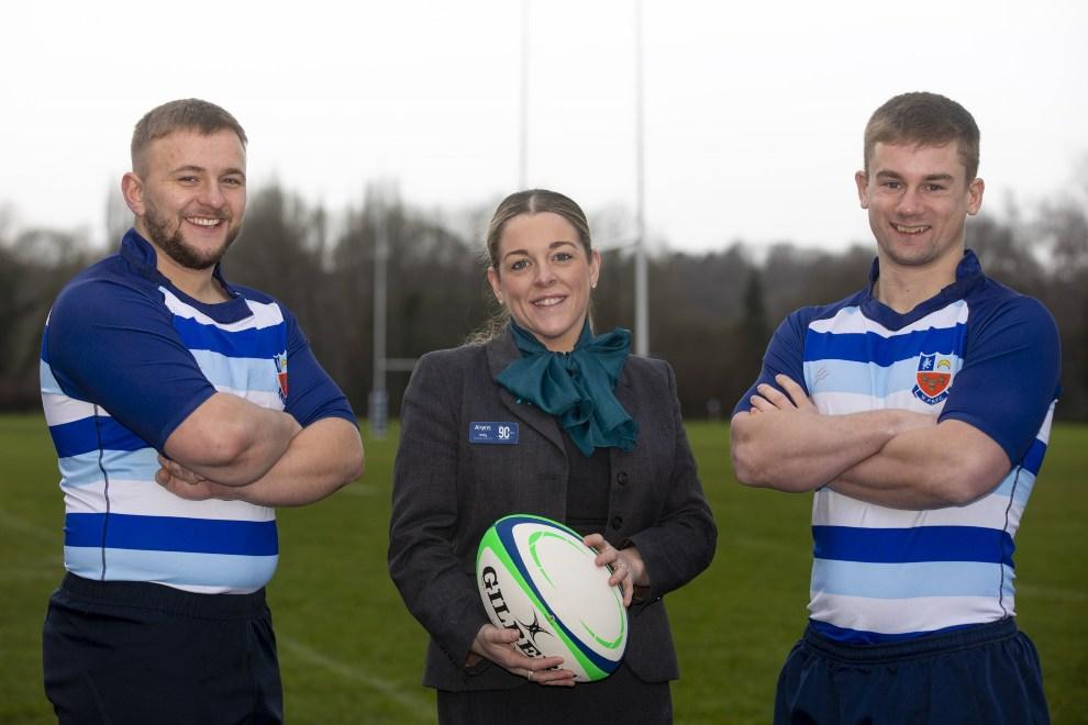 RUGBY CLUB SCORES HOME TOWN SUPPORT FROM ANWYL HOMES Anwyl rugby room at Winnington Place