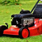 Mowing the lawn