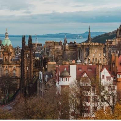 Edinburgh in Scotland, UK