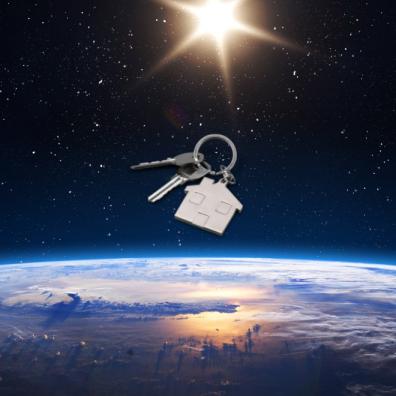 You can win £10,000 to put towards a house deposit by finding a pair of keys launched from space